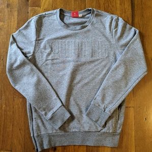 Gray Puma Crewneck Sweater